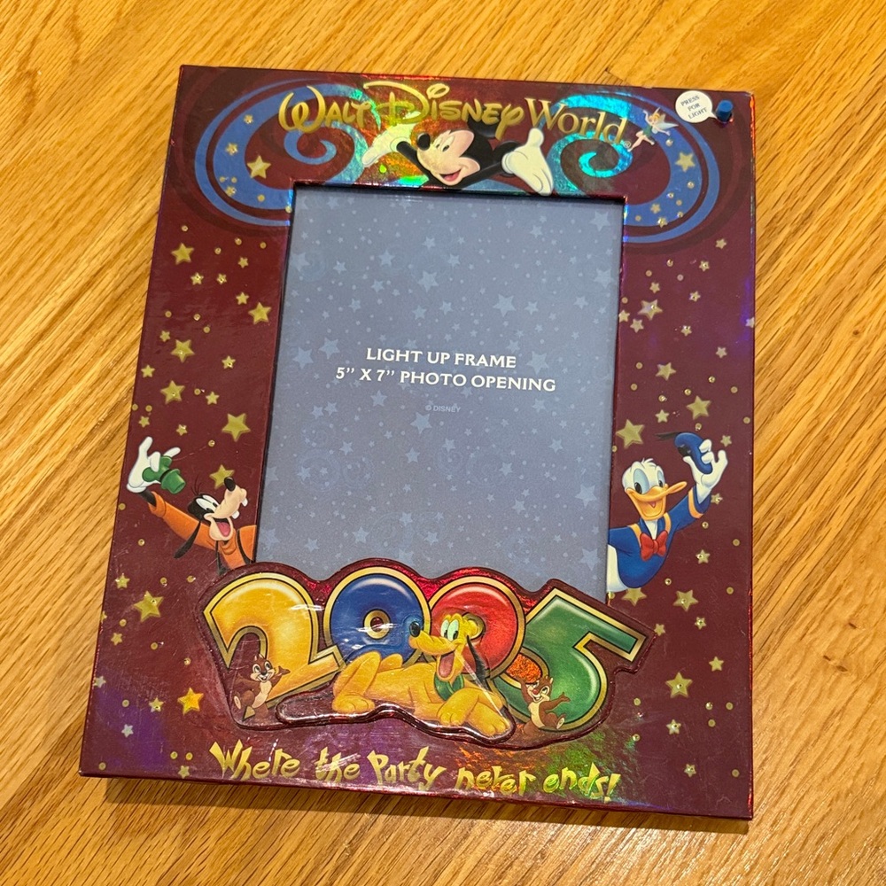 Disney 2005 Light-Up Frame with Red and Blue Accents